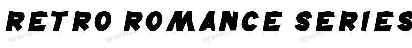 Retro Romance Series字体转换